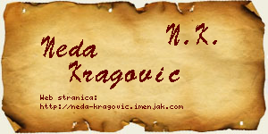 Neda Kragović vizit kartica